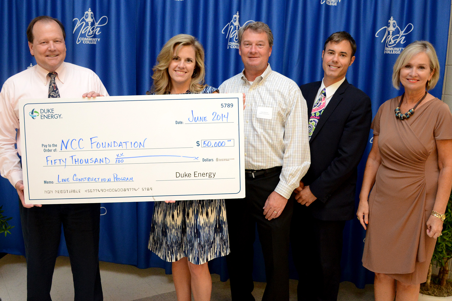 Duke Energy Foundation Grant to Fund NCC Program Enhancements