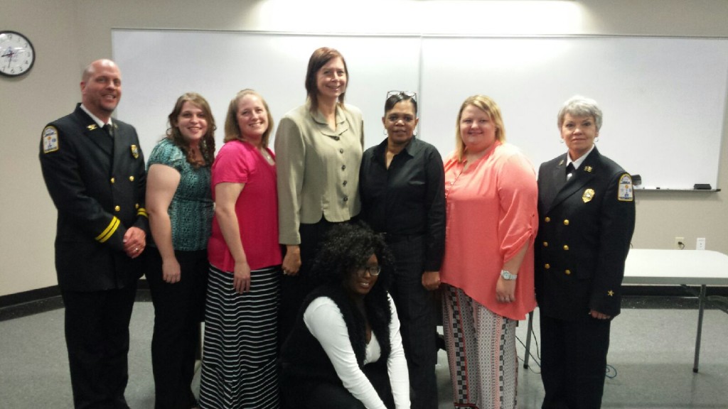 Pictured (from left): Insructor Mark Reavis, Kali Baines, Melissa Bobbitt, Deborah Bailey, Melissa Murrell, Megan Barus, Instructor Sherry Mullen, (Kneeling): Sharaina Simmons