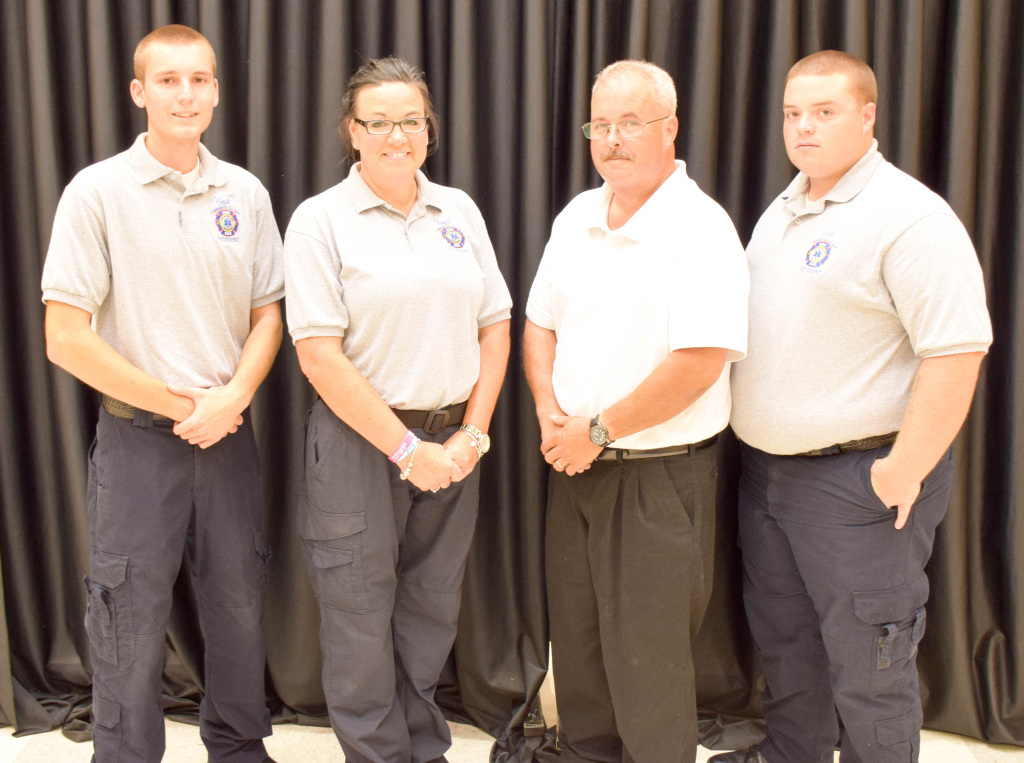 EMT Basic graduates pictured are (From Left to Right) Patrick Tess of Rocky Mount, Jonathan Tippett of Middlesex, Nathaniel Gray of Middlesex, Ginger Tess of Rocky Mount, Nour Kasem of Rocky Mount.